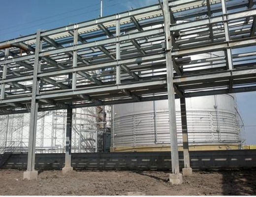 Entresuelo modificado para requisitos particulares ISO9001 a prueba de viento de la construcción de la plataforma de la estructura de acero