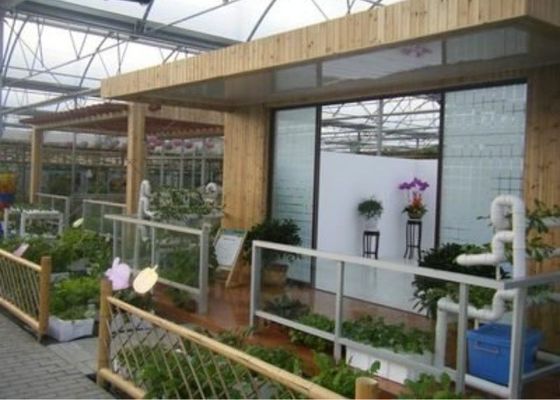 La aduana de cristal del restaurante del invernadero de Venlo de la visita de turismo de acero ligera formó