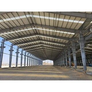 Warehouse prefabricado con el panel de bocadillo/el obturador del rodillo de la pared de la hoja de acero/el oscilación/las puertas deslizantes
