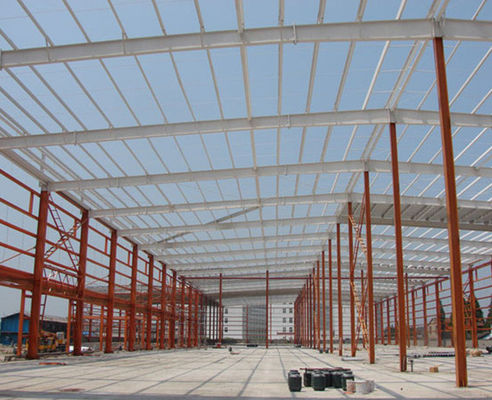 Taller de estructura de acero de acero de sección H soldada Q355
