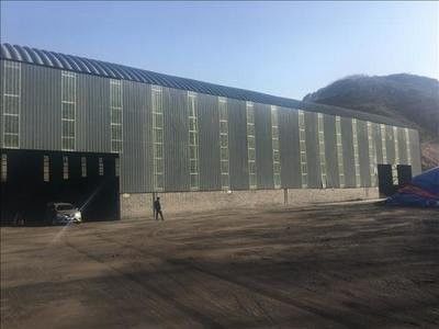 Taller de estructura de acero de acero de sección H soldada Q355