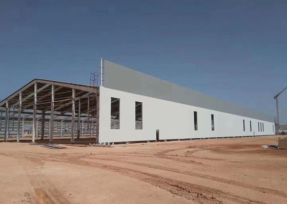 Edificios de procesamiento de taller de estructura de acero de industria prefabricada