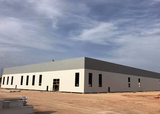 Edificios de procesamiento de taller de estructura de acero de industria prefabricada
