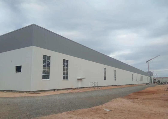 Edificios de procesamiento de taller de estructura de acero de industria prefabricada