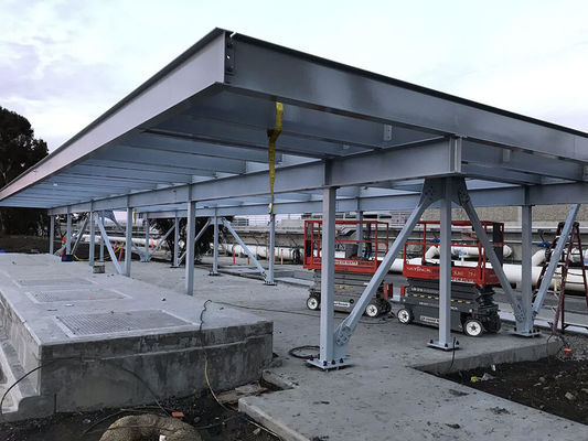Estructura de acero fabricada con alta capacidad de carga para un uso duradero