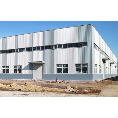 Estructura de acero Warehouse/vertiente prefabricada del tamaño estándar de la estructura de acero