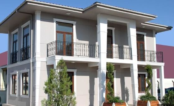 Chalet prefabricado del marco de acero de la casa prefabricada de acero ligera durable de la construcción