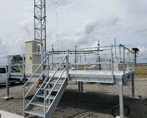 Alta plataforma de la estructura de acero de la capacidad de carga con alta seguridad