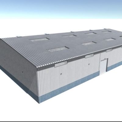 Construcción de estructuras industriales de acero Taller prefabricado con diseño libre