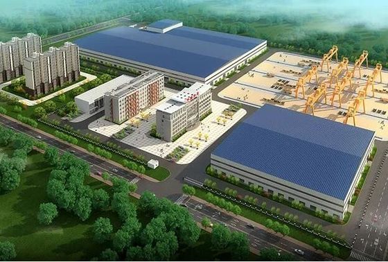 Proceso de construcción prefabricada de acero Portal de fábrica Taller de construcción de acero