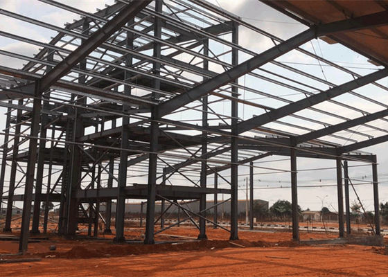 Taller industrial durable ISO9001 de doblez constructivo de la estructura de acero