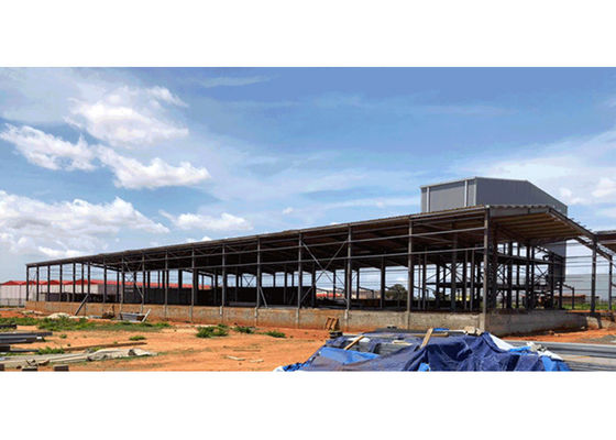 Taller industrial durable ISO9001 de doblez constructivo de la estructura de acero