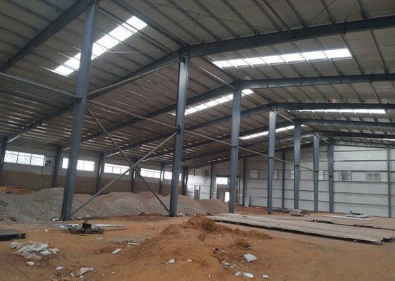 Taller de acero prefabricado de la fabricación del marco del hangar de la estructura de acero de la industria