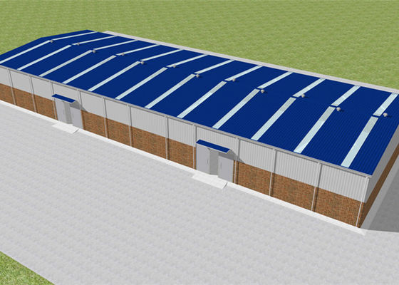 Taller industrial durable ISO9001 de doblez constructivo de la estructura de acero