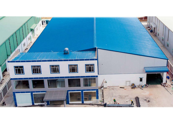 Taller industrial durable ISO9001 de doblez constructivo de la estructura de acero