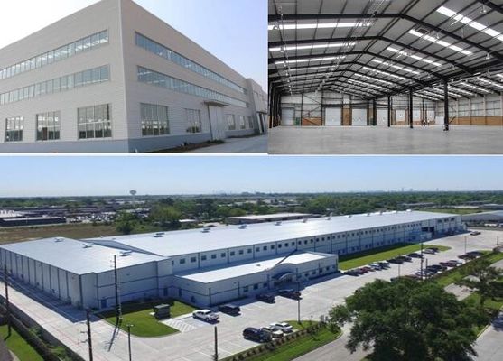 Edificio de estructura de acero prefabricado para almacenamiento con acero de sección H