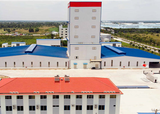 GB Estándar de flexión de la estructura industrial de acero Taller de construcción de la fábrica