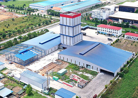 GB Estándar de flexión de la estructura industrial de acero Taller de construcción de la fábrica