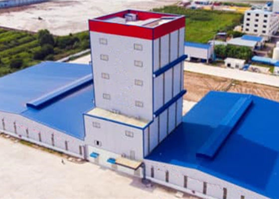 GB Estándar de flexión de la estructura industrial de acero Taller de construcción de la fábrica