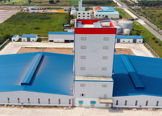 GB Estándar de flexión de la estructura industrial de acero Taller de construcción de la fábrica