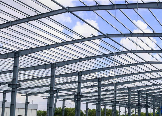 Q355 soldó con autógena la construcción del taller de la estructura de acero de la sección de H pintada