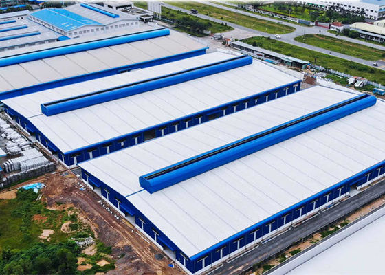 Q355 soldó con autógena la construcción del taller de la estructura de acero de la sección de H pintada