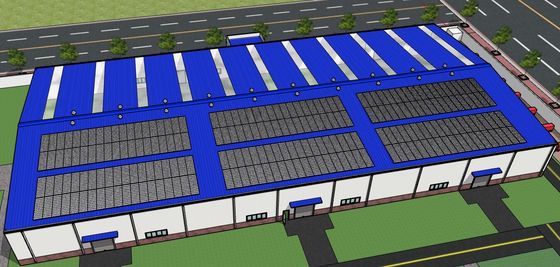 Taller de construcción prefabricada de estructuras de acero con fácil montaje