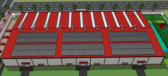 Taller de construcción prefabricada de estructuras de acero con fácil montaje