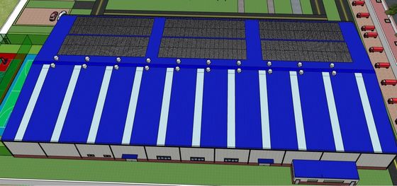 Taller de construcción prefabricada de estructuras de acero con fácil montaje