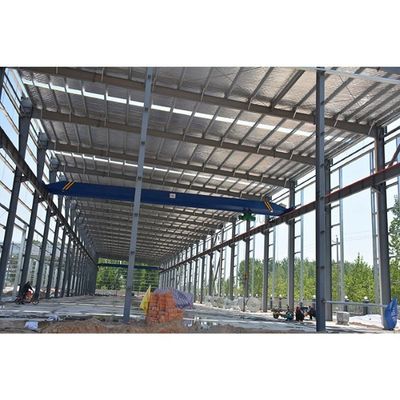 Taller del marco de acero que construye la construcción estructural de Warehouse
