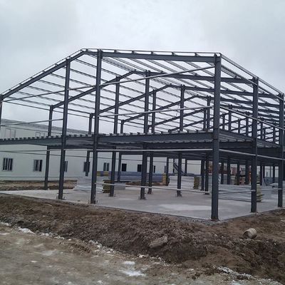 Construcción prefabricada de metal Estructura de acero Taller Estructura del marco del portal