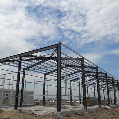Construcción prefabricada de metal Estructura de acero Taller Estructura del marco del portal