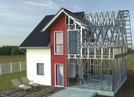 Estructura de acero Edificio residencial casa prefabricada diseño personalizado