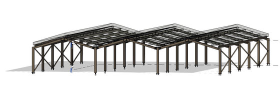 Estructura de acero modificada para requisitos particulares Warehouse que construye el tipo de acero ligero