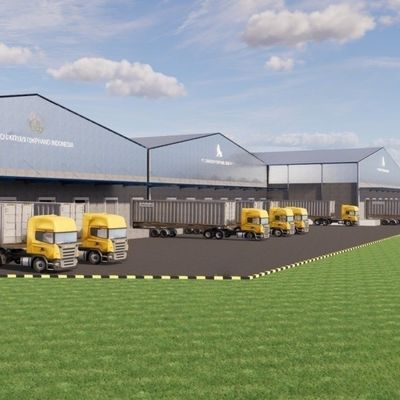Almacén de estructuras de acero ligero para edificios comerciales