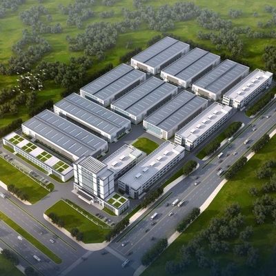 Almacén de construcción de acero personalizado con proceso de perforación y almacenamiento eficiente