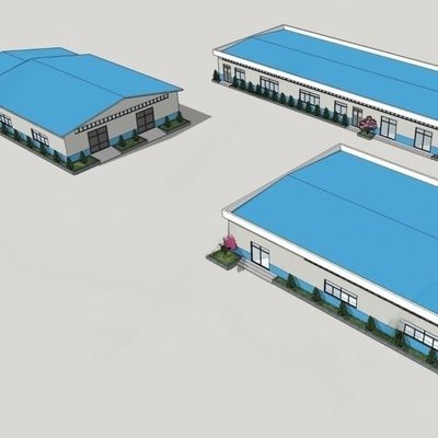 Construcción de talleres de estructura de acero del portal con aislamiento opcional disponible