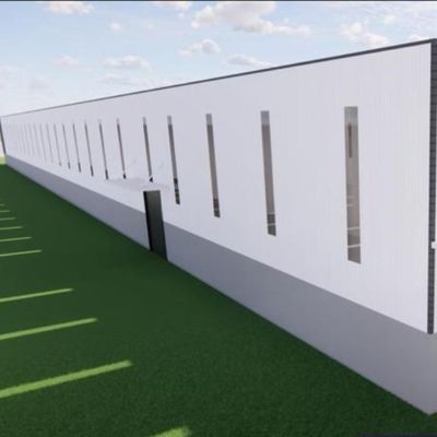 Construcción de estructuras de acero galvanizado de alta resistencia para talleres