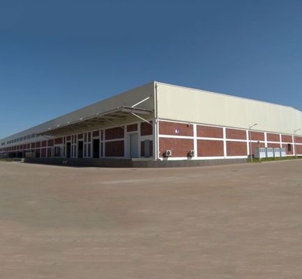 Construcción de estructuras de acero galvanizado de alta resistencia para talleres