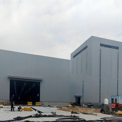 Edificio industrial incombustible fabricado del taller de la estructura de acero del marco