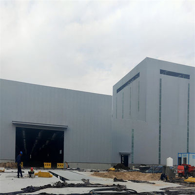 Q355 soldó con autógena la construcción del taller de la estructura de acero de la sección de H pintada