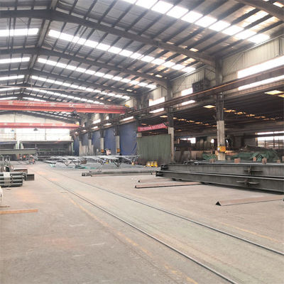 Q355 soldó con autógena la construcción del taller de la estructura de acero de la sección de H pintada