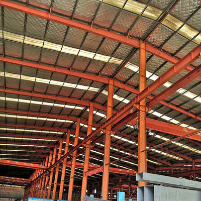 Q355 soldó con autógena la construcción del taller de la estructura de acero de la sección de H pintada