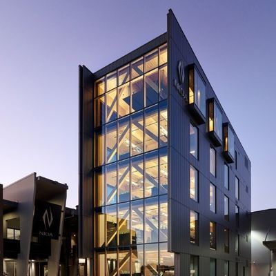 Edificio prefabricado de acero de varios pisos para oficinas comerciales