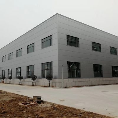 Construcción de estructuras de acero prefabricadas a medida Taller moderno