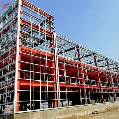 Construcción prefabricada de acero con pared aislada para supermercados de oficinas