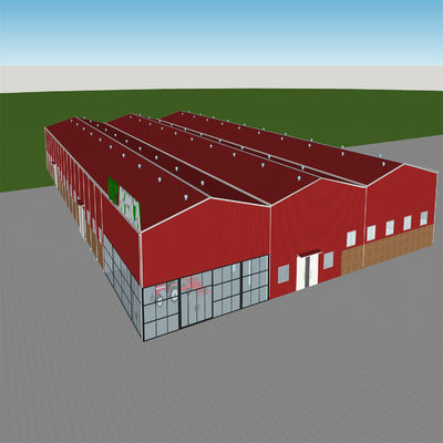 Peso ligero agrícola de la fabricación de Warehouse de la estructura de acero