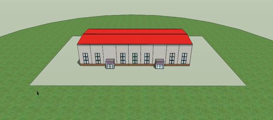 Estructura de acero ligera a prueba de viento Hall Assemble Lightweight ISO9001