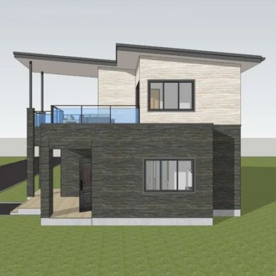 Villa de estructura de acero ligero con aislamiento térmico alto para un diseño seguro y fuerte