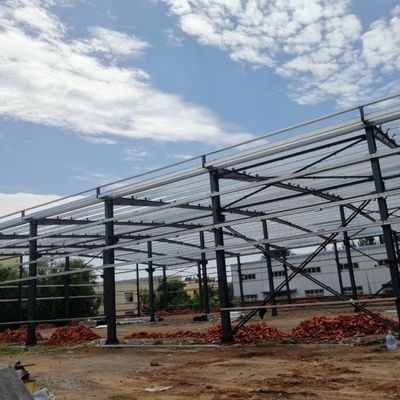 Taller de estructuras prefabricadas de acero de larga envergadura para la industria / fábrica